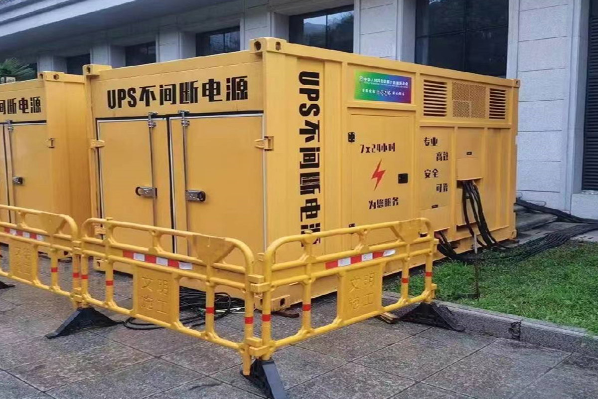 甘井子发电机租赁施工现场