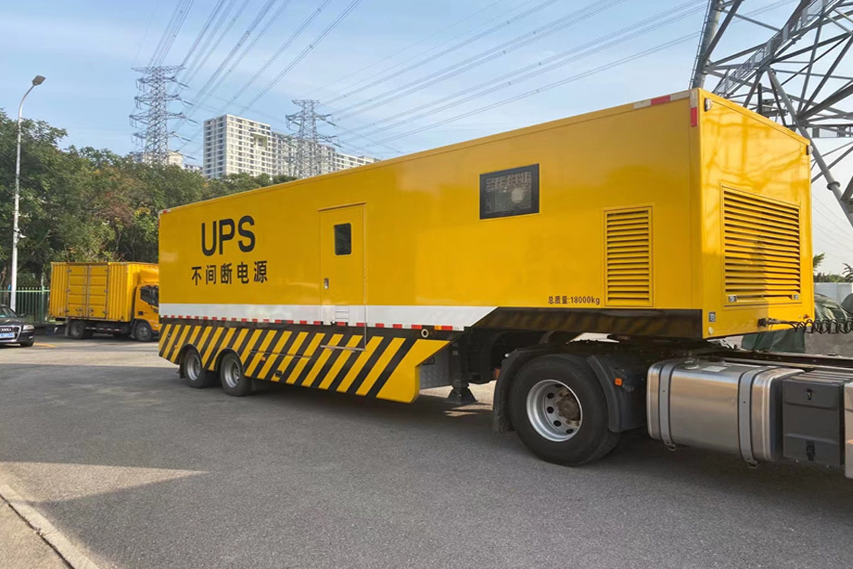 甘井子发电机租赁施工现场